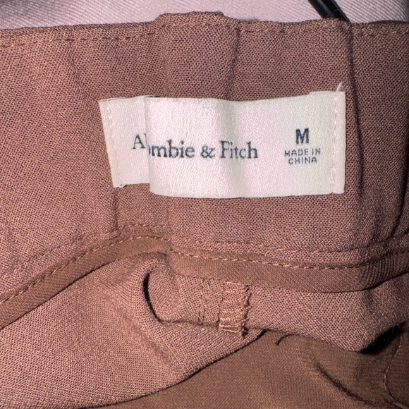 Abercrombie & Fitch Brown High Waisted Trousers - Picture 3 of 3